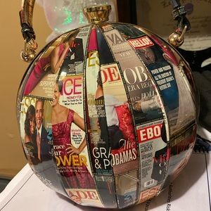 michelle obama magazine Ball Hand Bag.